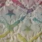 Preview: Denim Sterne ripped Look regenbogenbunt